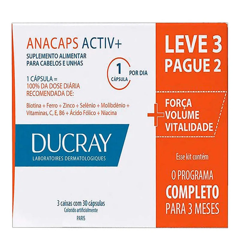 Anacaps Ducray Activ+ 90 Cápsulas