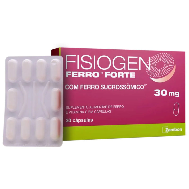 Fisiogen Ferro Forte 30mg 30 Cápsulas